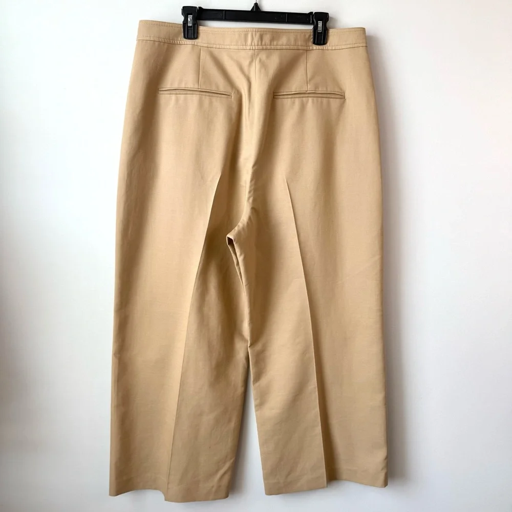 Polo Ralph Lauren Wide‎ Leg Crop Sailor Trouser Monument Tan 18 - Picture 5 of 9